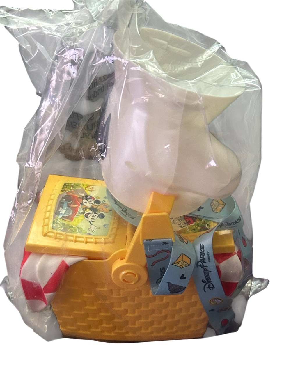 Disney Parks Mickey and Minnie’s Runaway Railroad Picnic Basket Popcorn Bucket